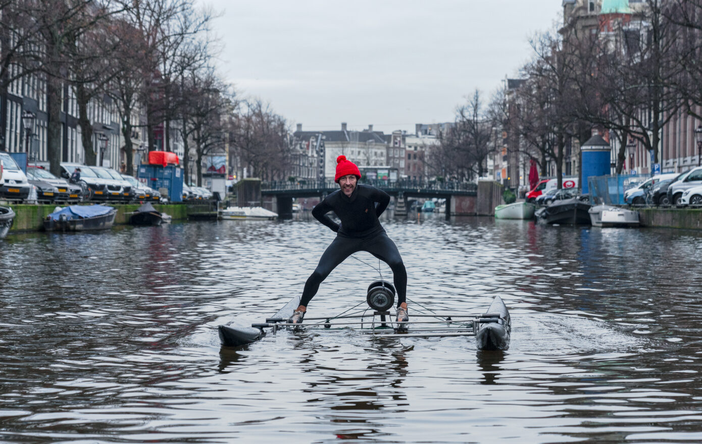 FIRST PERSON TO SKATE ON NON FROZEN WATER