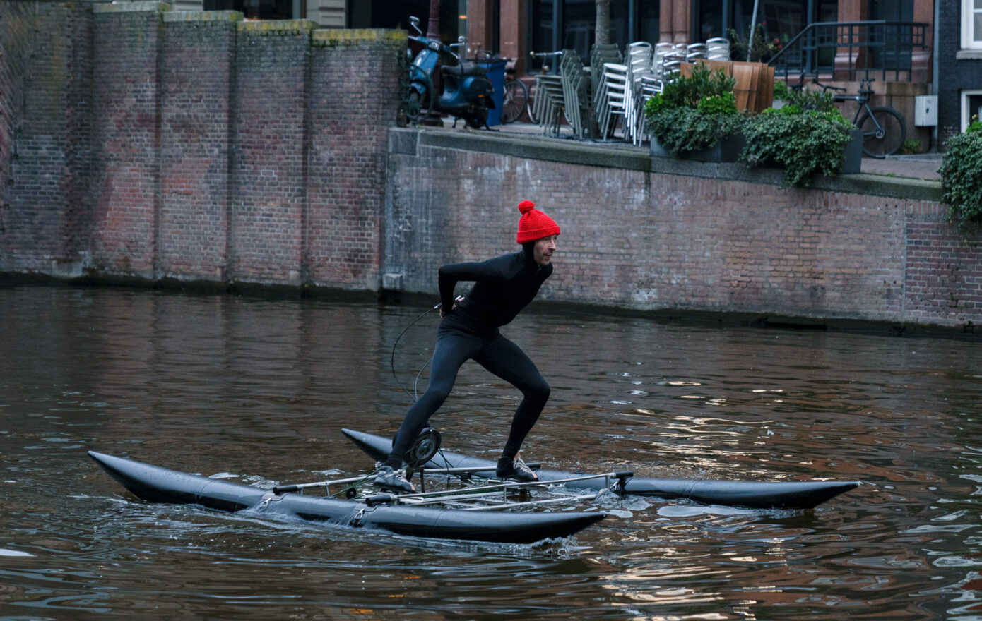 FIRST PERSON TO SKATE ON NON FROZEN WATER