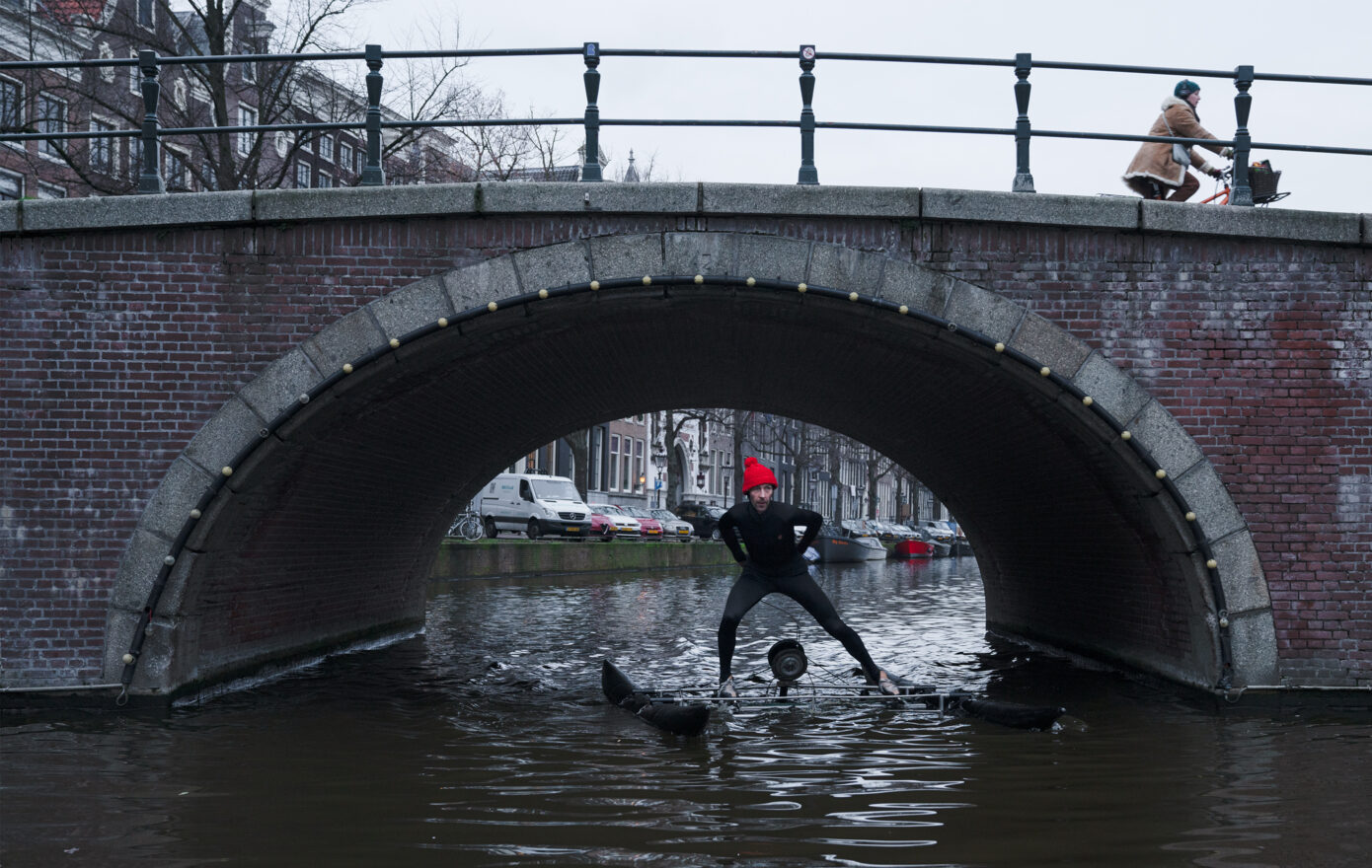 FIRST PERSON TO SKATE ON NON FROZEN WATER